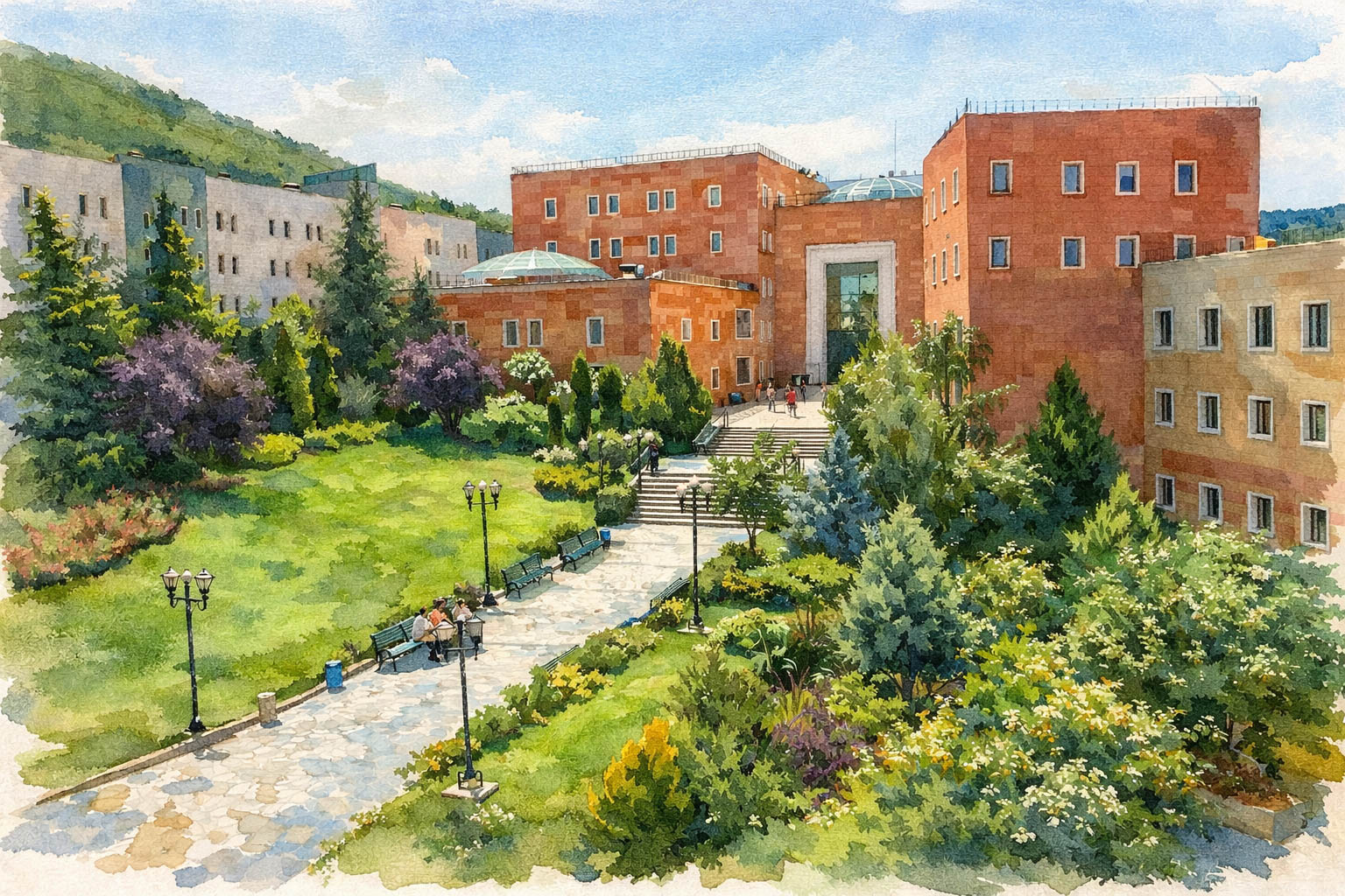 Yeditepe University campus view 1