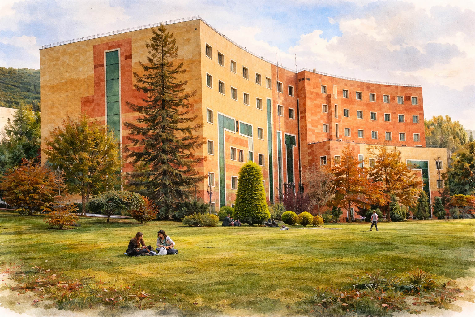 Yeditepe University campus view 2